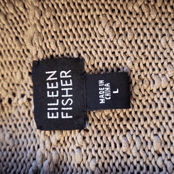 Eileen Fisher Cotton Open Front Cardigan - Picture 6 of 7